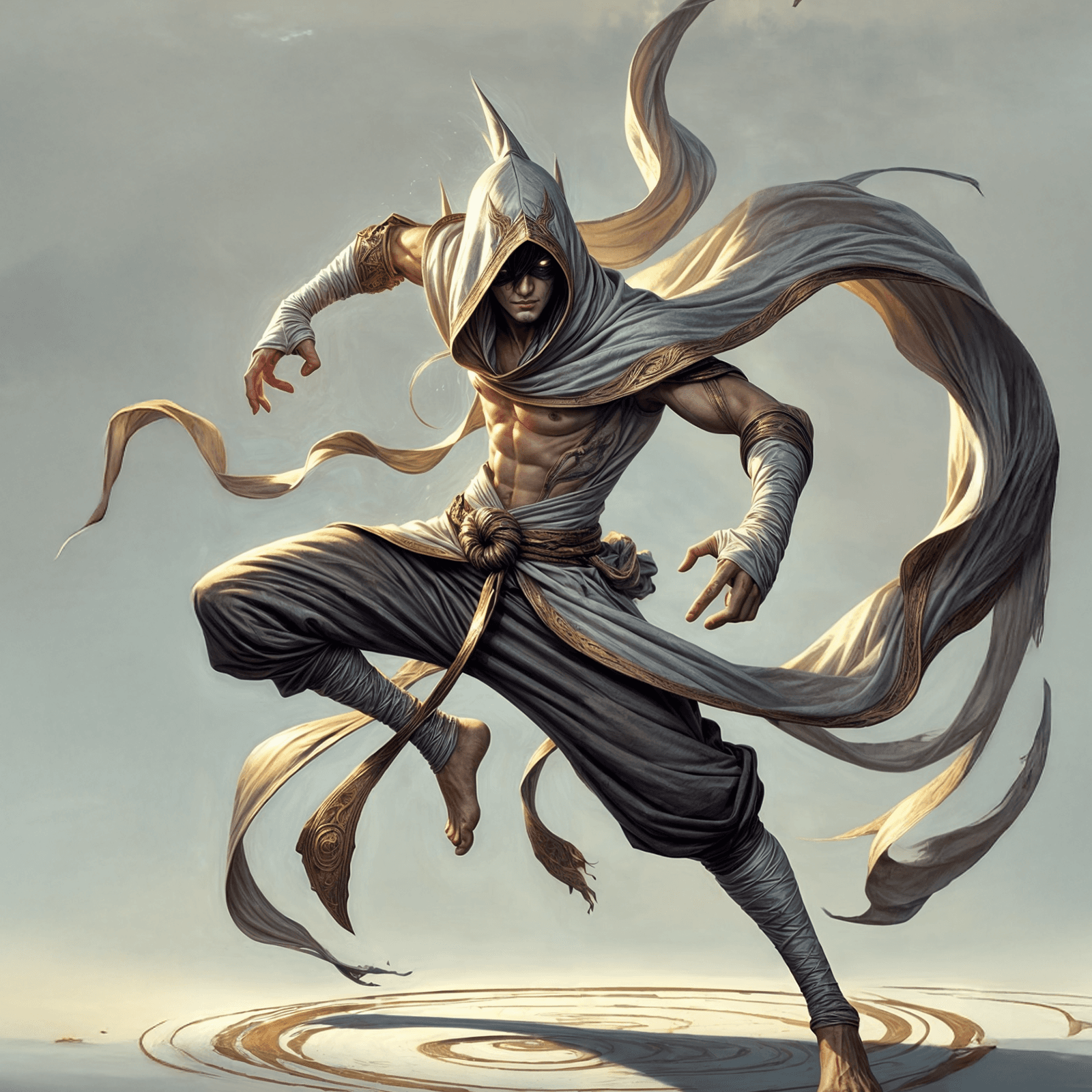 Drevan Fireheart, Half-Elf Monk/Barbarian